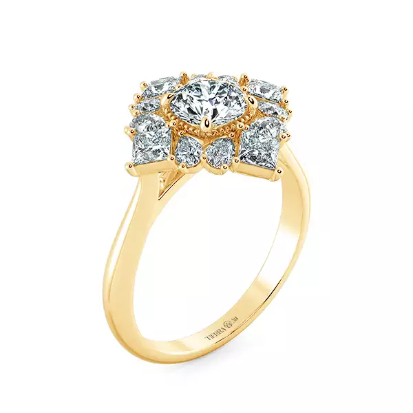 Nhẫn Kim Cương Princess Diamond Halo NKC2508 4